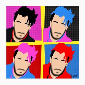 Pop Art Markiplier Portrait Hoodie - Image 3